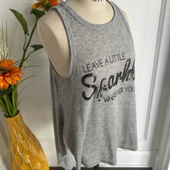 Soprano High Low Tank Tunic with Leave A little SPARKLE Wherever you Go - Picture 11 of 13